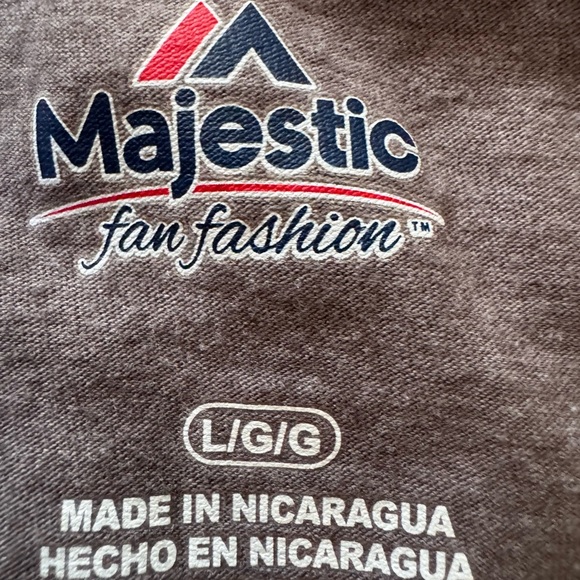 Cleveland Indians V Neck Short Sleeve T Shirt Women Size Large Majestic Brand - Picture 4 of 4